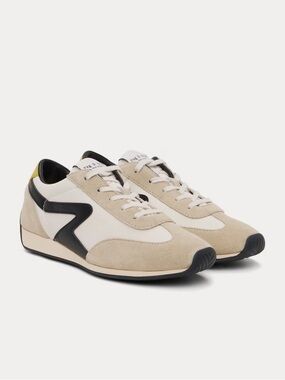 Rag & Bone Women's Retro Runner Slim sneakers in the white/black colorway 10 40